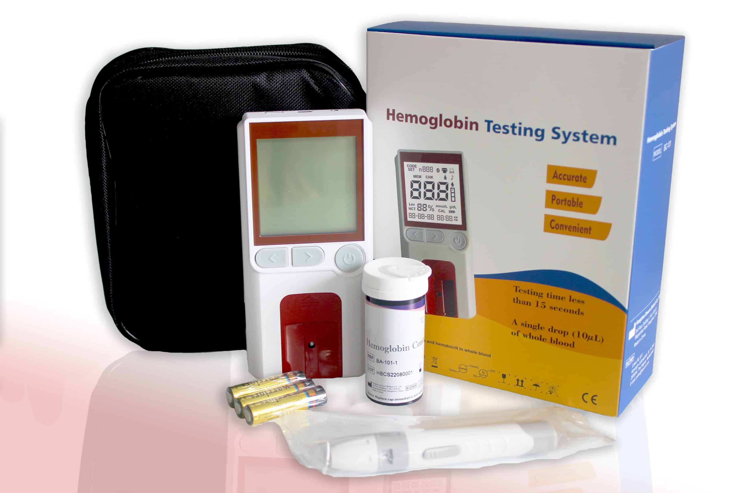 Hemoglobin Meter SBH-103 4 Hemoglobin Meter KIT PACKAGE