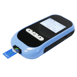 The coagulation analyzer Adopt advanced electrochemical method • Lightweighth and held meter with barcode scanner • Dried-reagent strips stored at room temperature • Reliable lab-qualityPT&APTT result in 3 minutes