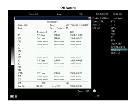 Hot Sale Portable Ultrasound Machine MS-U580 7 OB Reports 580